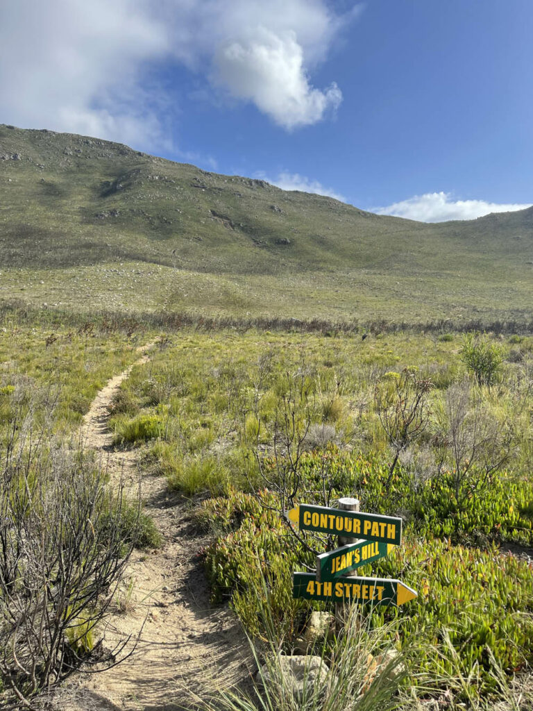 Footprints in Kleinmond is near the hiking trails