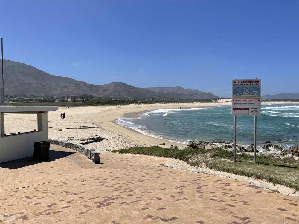 Footprints in Kleinmond Blue Flag Beach