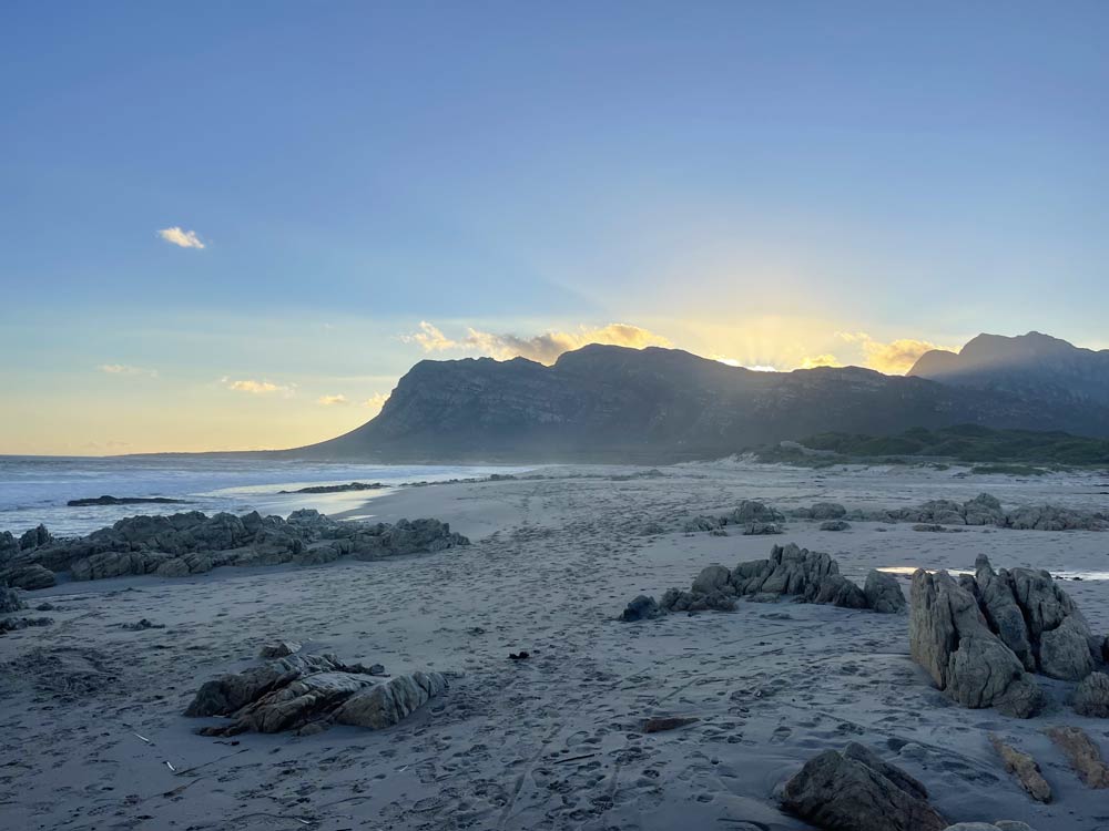 Palmiet Beach near Footprints in Kleinmond